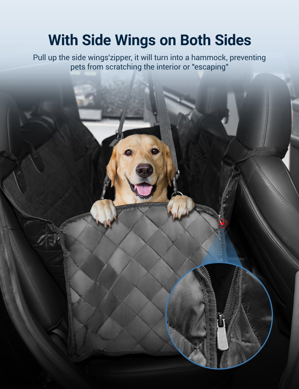 RideGuard™ protects your interior from fur, dirt, scratches, and spills while giving your dog a safer, more comfortable place to ride.